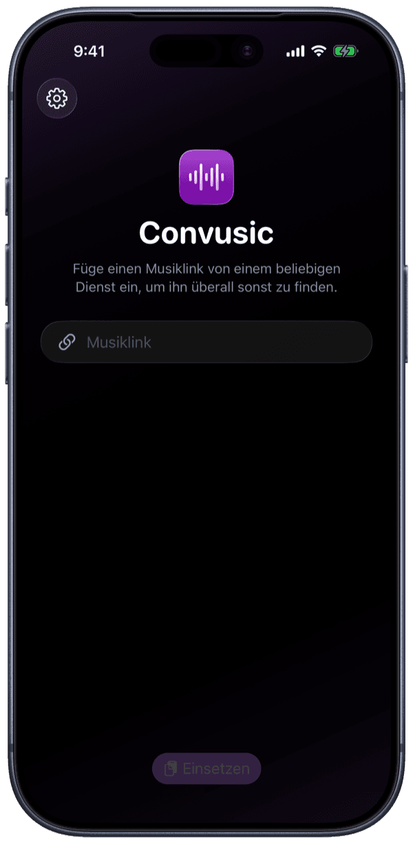 Die Convusic-App auf dem iPhone