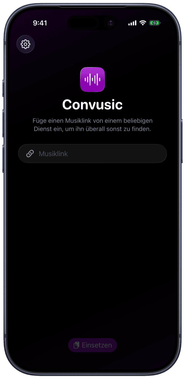 Die Convusic-App auf dem iPhone