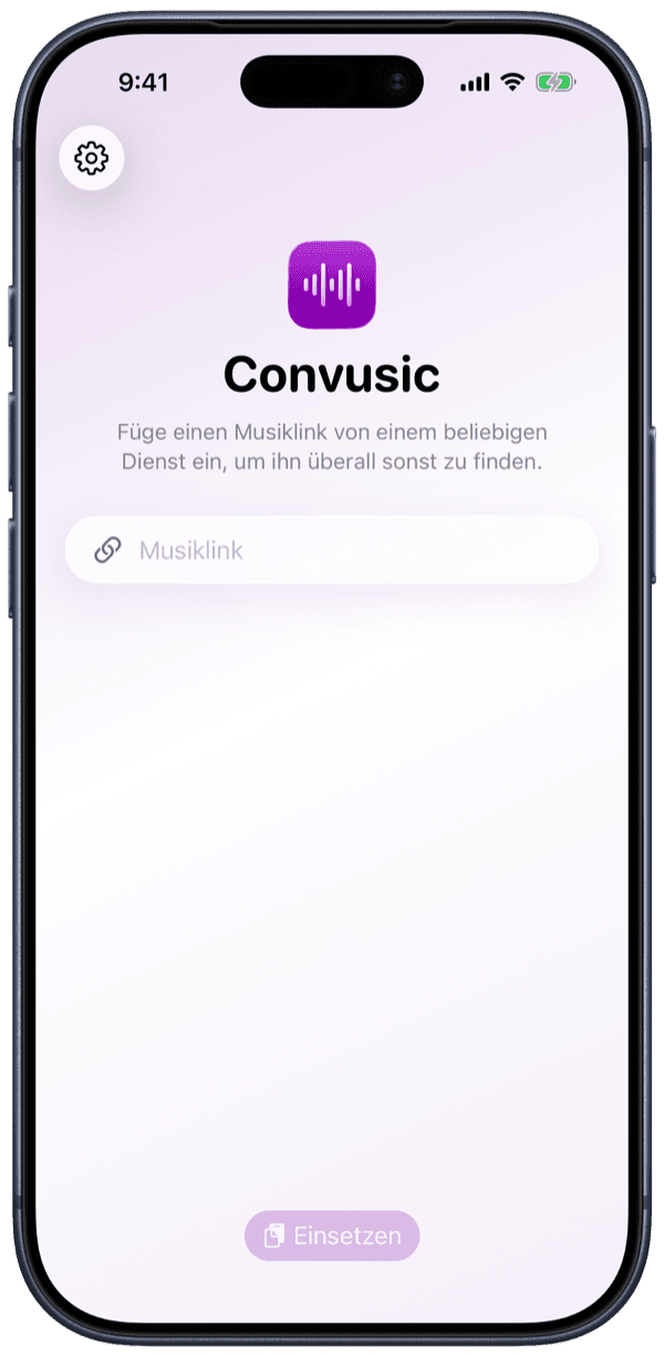Die Convusic-App auf dem iPhone