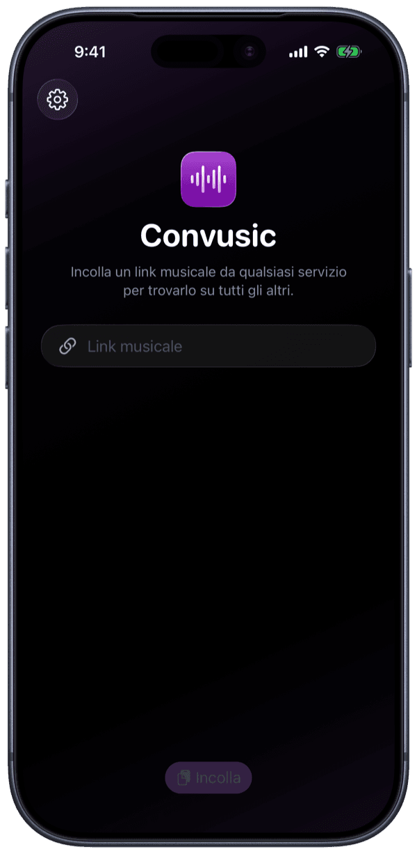L’app Convusic su iPhone