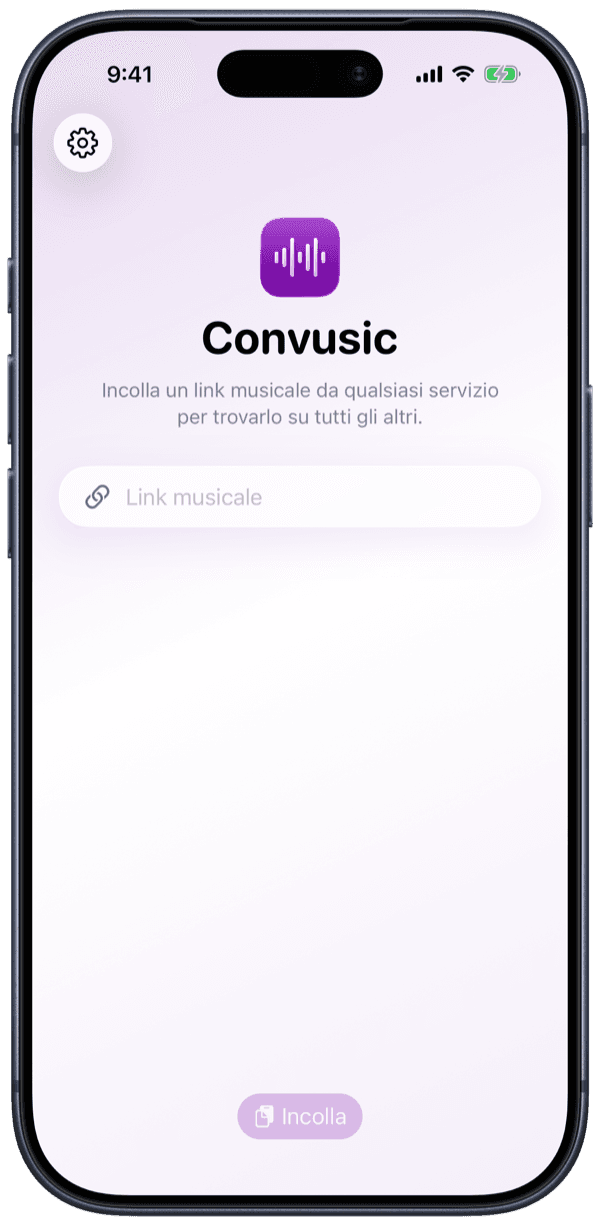 L’app Convusic su iPhone