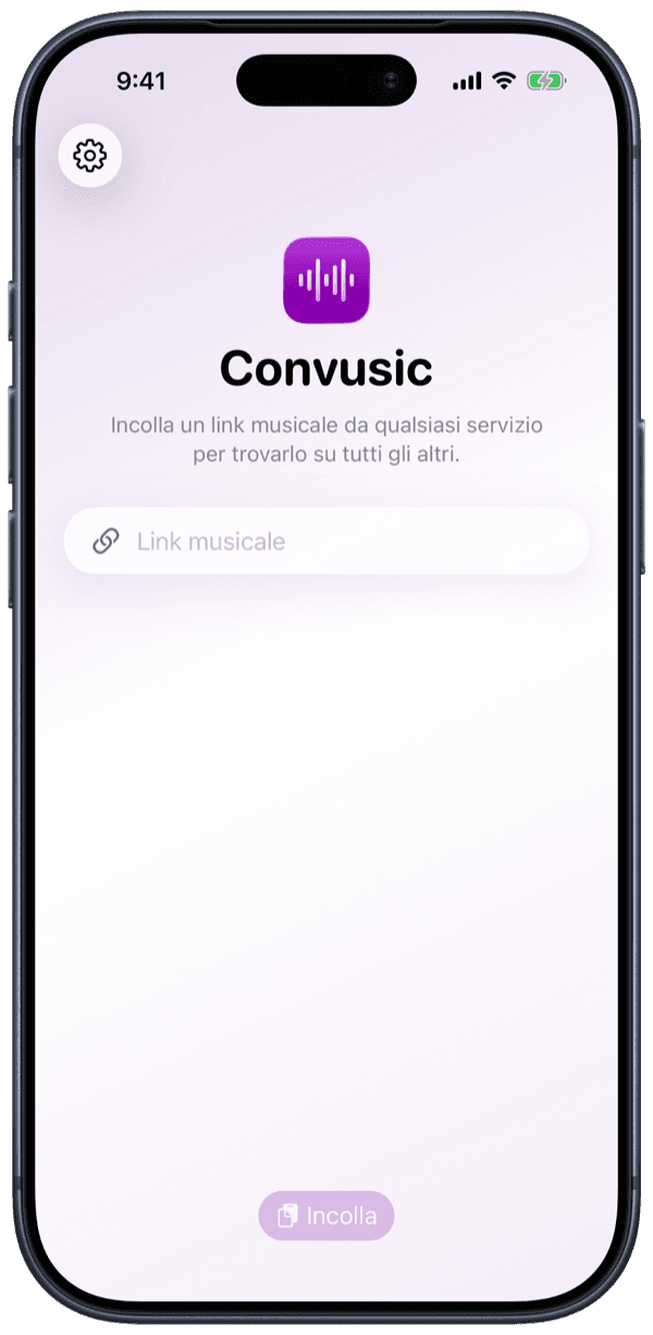 L’app Convusic su iPhone